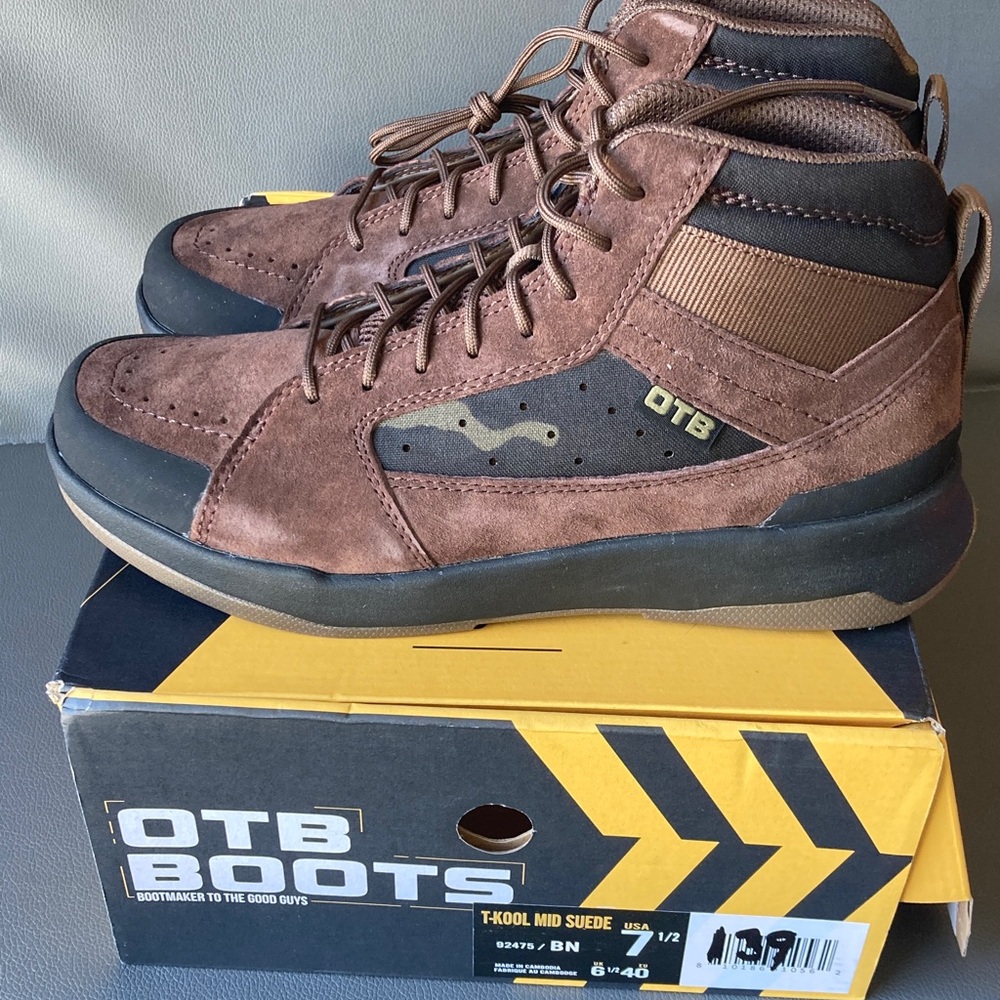 OTB T Kool mid Suede Boots Men's  7.5